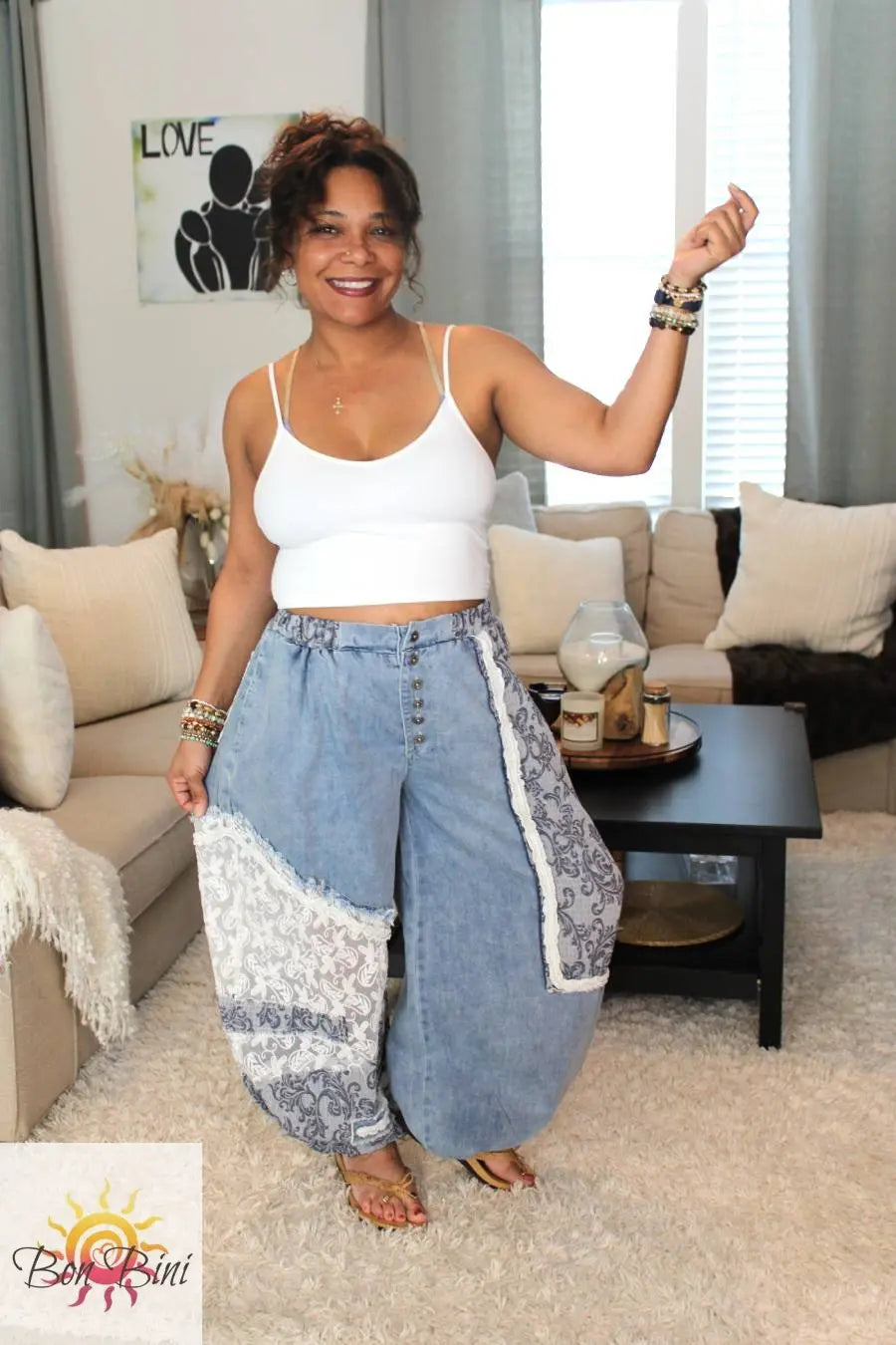 POL Through The Paisley Glass Joggers