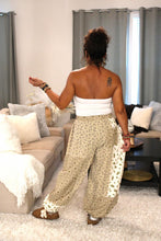 Load image into Gallery viewer, POL Warm Latte Multi-Floral Patchwork Pants
