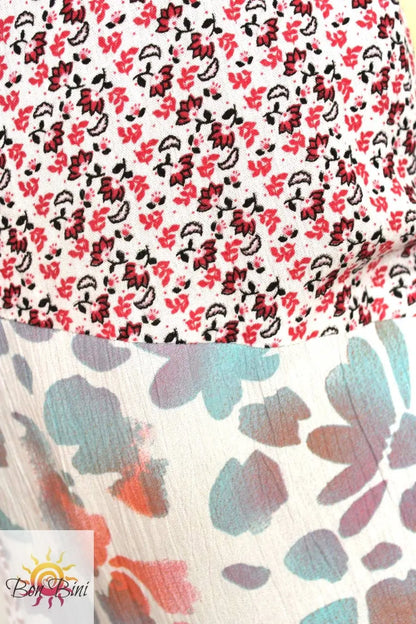 BB Pastel Mosaic Boho Patchwork Overalls