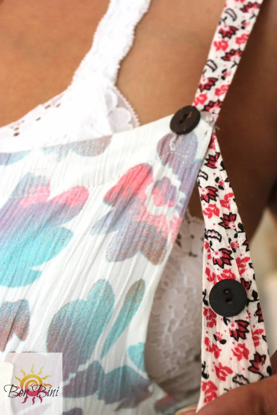 BB Pastel Mosaic Boho Patchwork Overalls
