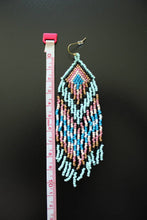 Load image into Gallery viewer, Pastel Southwest Seed Bead Fringe Earrings
