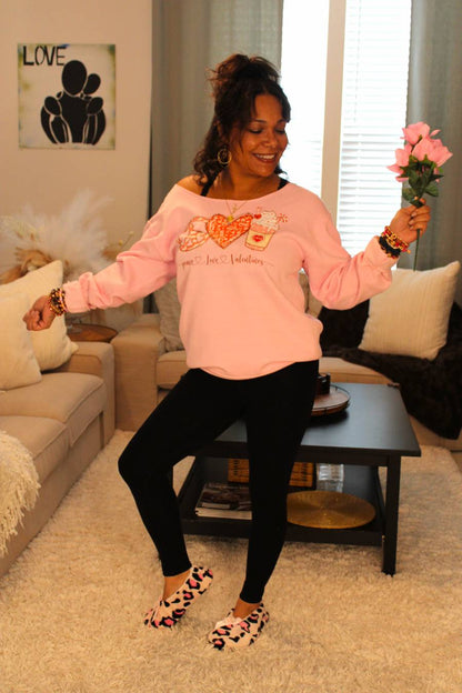 Peace, Love, Valentines Sweatshirt