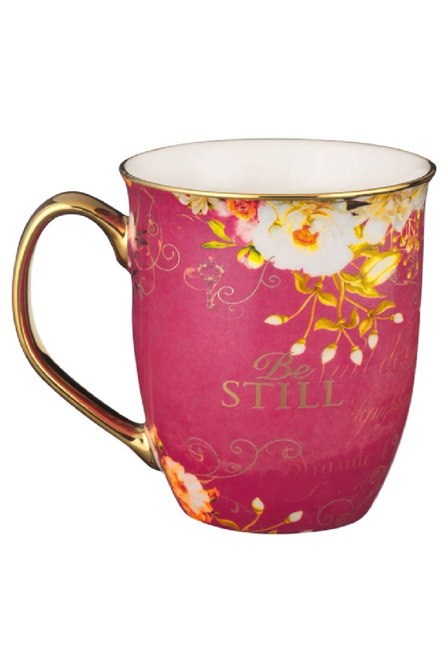 Pink "Be Still" Butterfly Mug