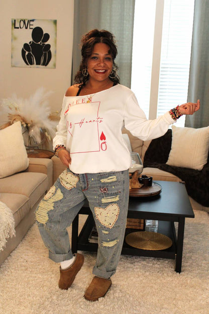 Queen Of Hearts Sweatshirt
