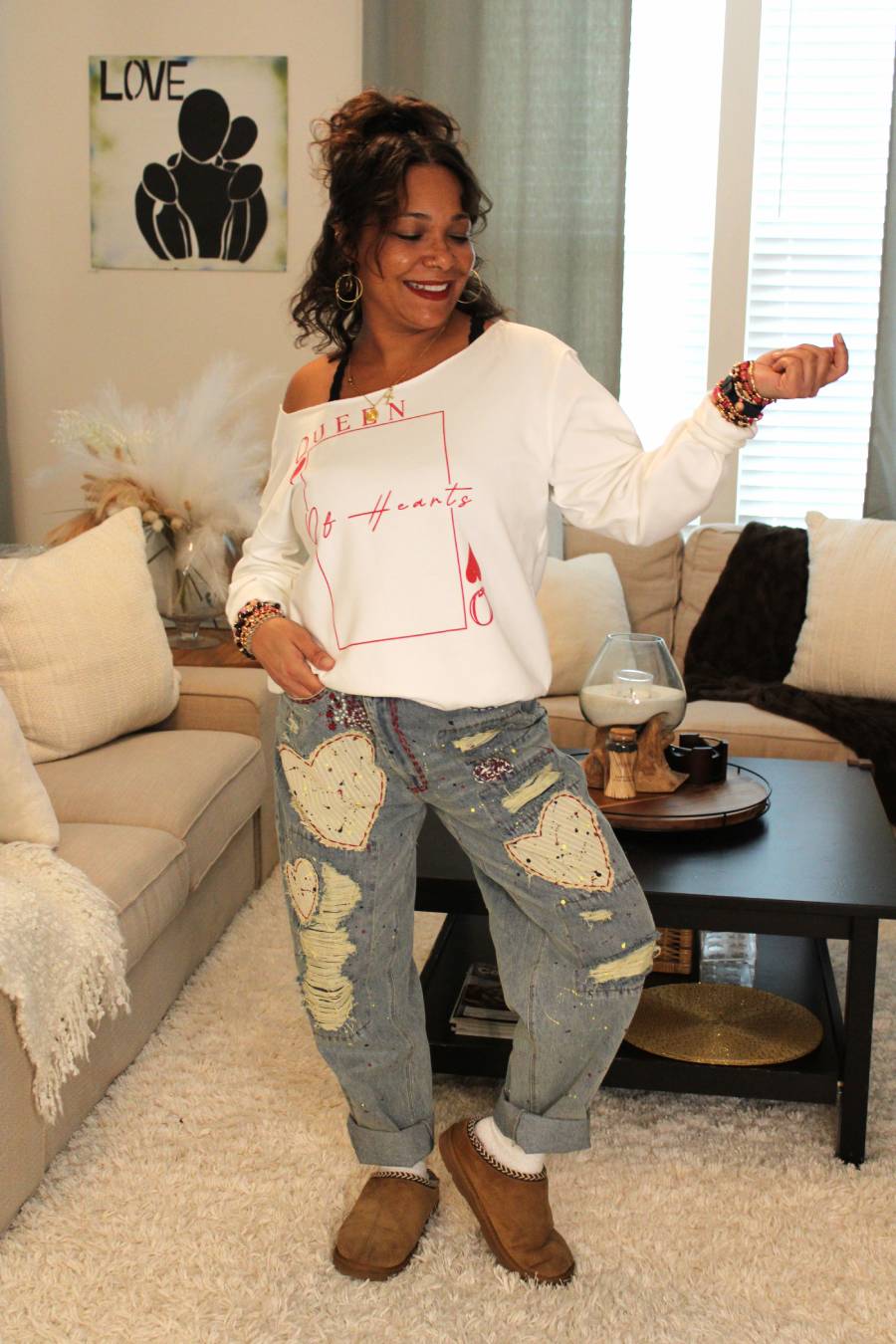 Queen Of Hearts Sweatshirt