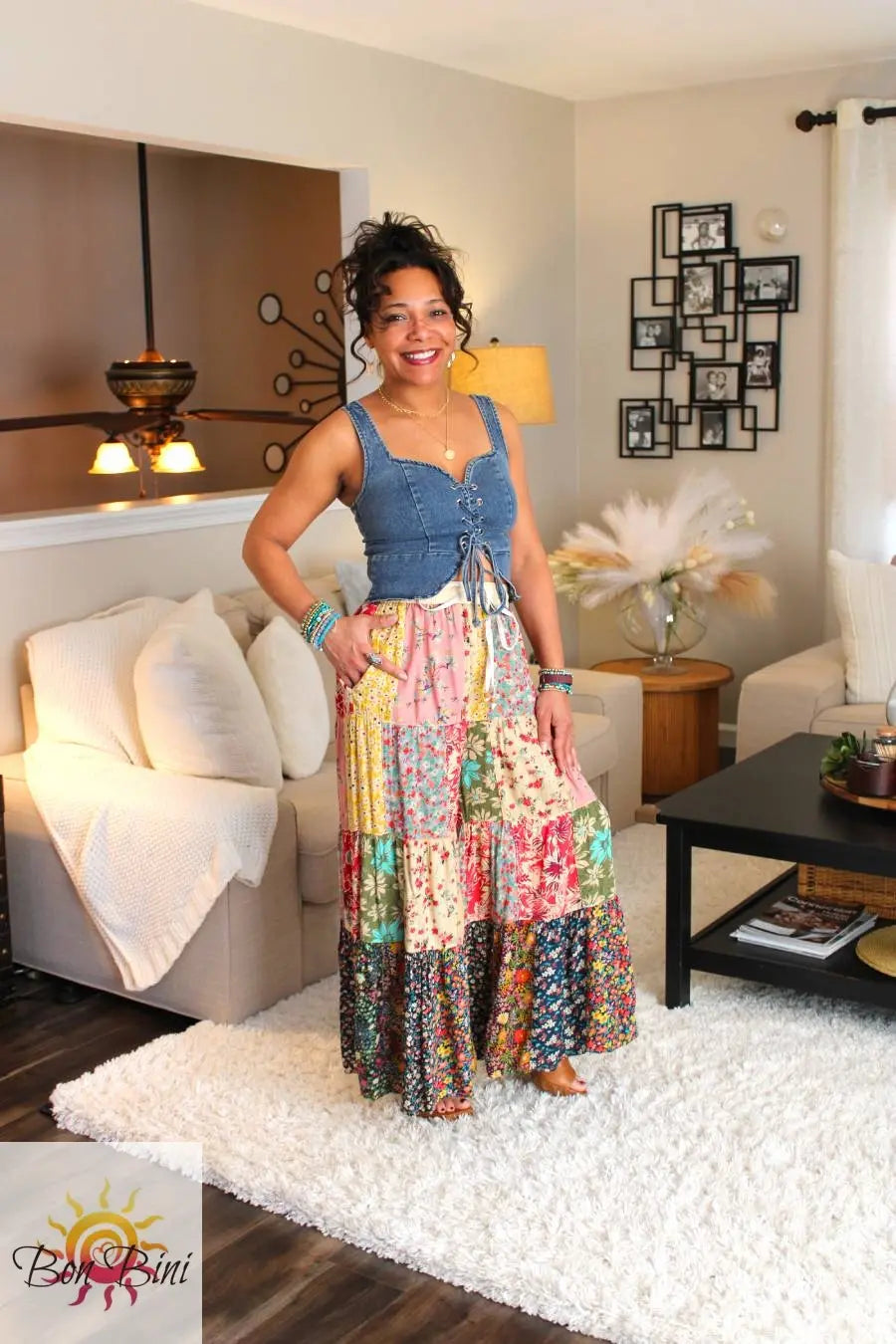 YT Latte Patchwork Delight Pants