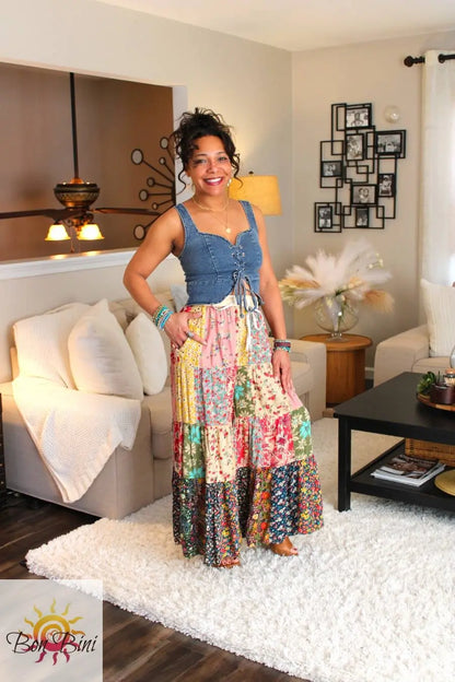 YT Latte Patchwork Delight Pants