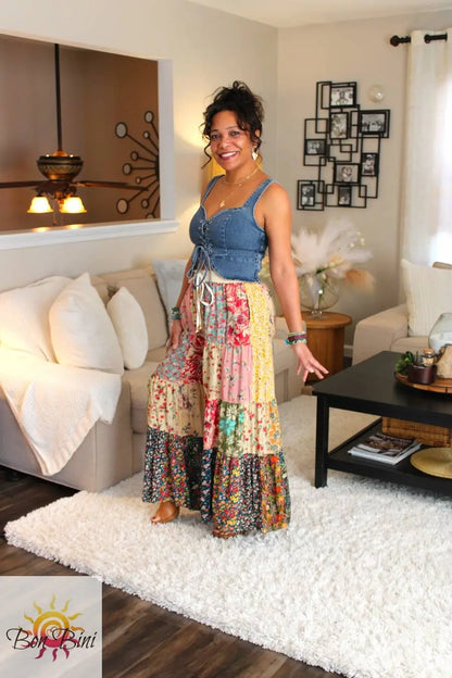 YT Latte Patchwork Delight Pants