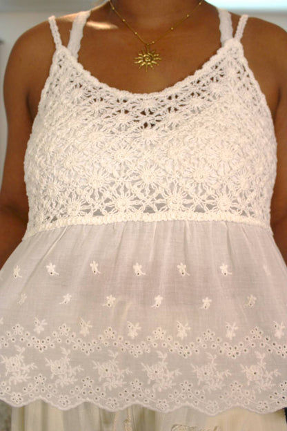 River Lace Crochet Cami Top