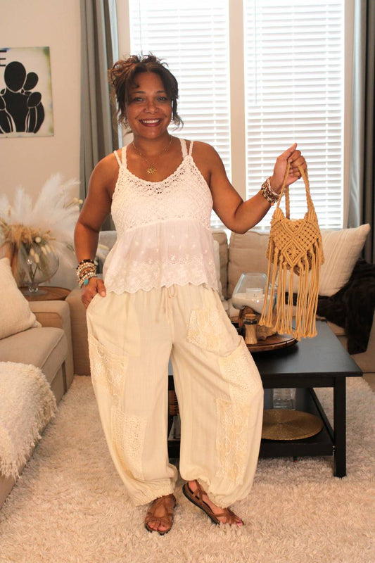 River Lace Crochet Cami Top