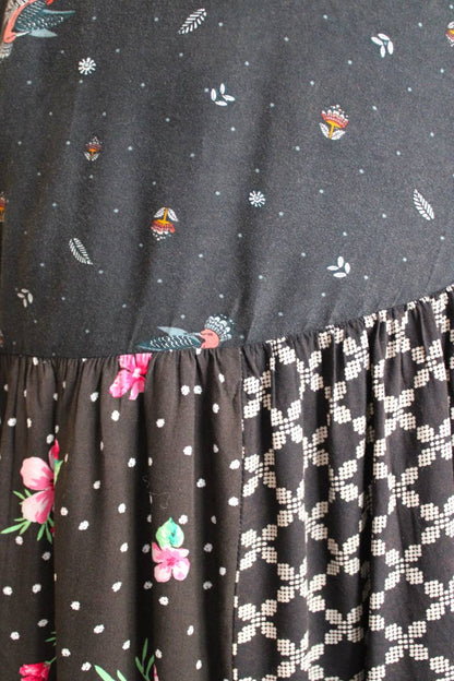 BB Romantic Night Patchwork Wrap Skirt