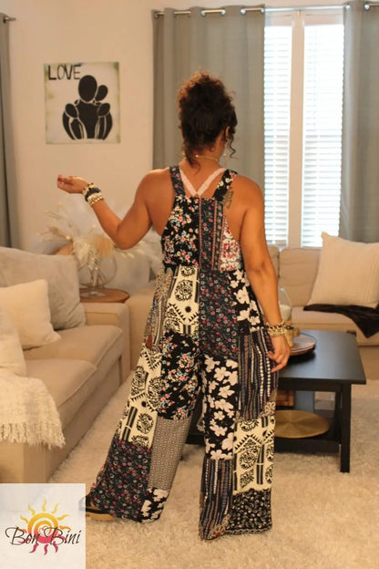 Romantic Dreams Floral Patchwork Jumpsuit