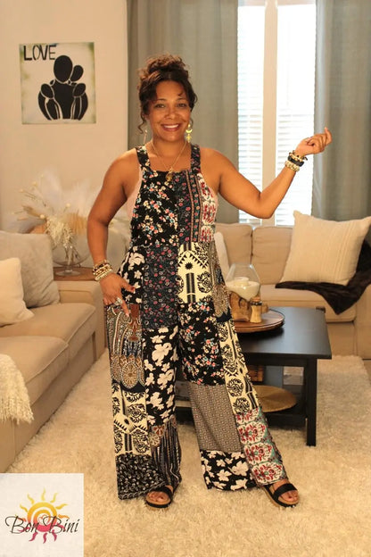Romantic Dreams Floral Patchwork Jumpsuit
