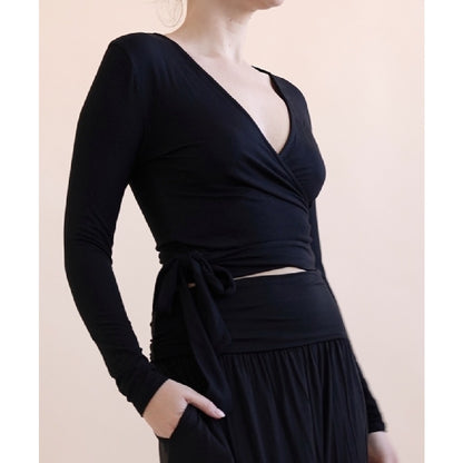 Emilia Bamboo Wrap Top