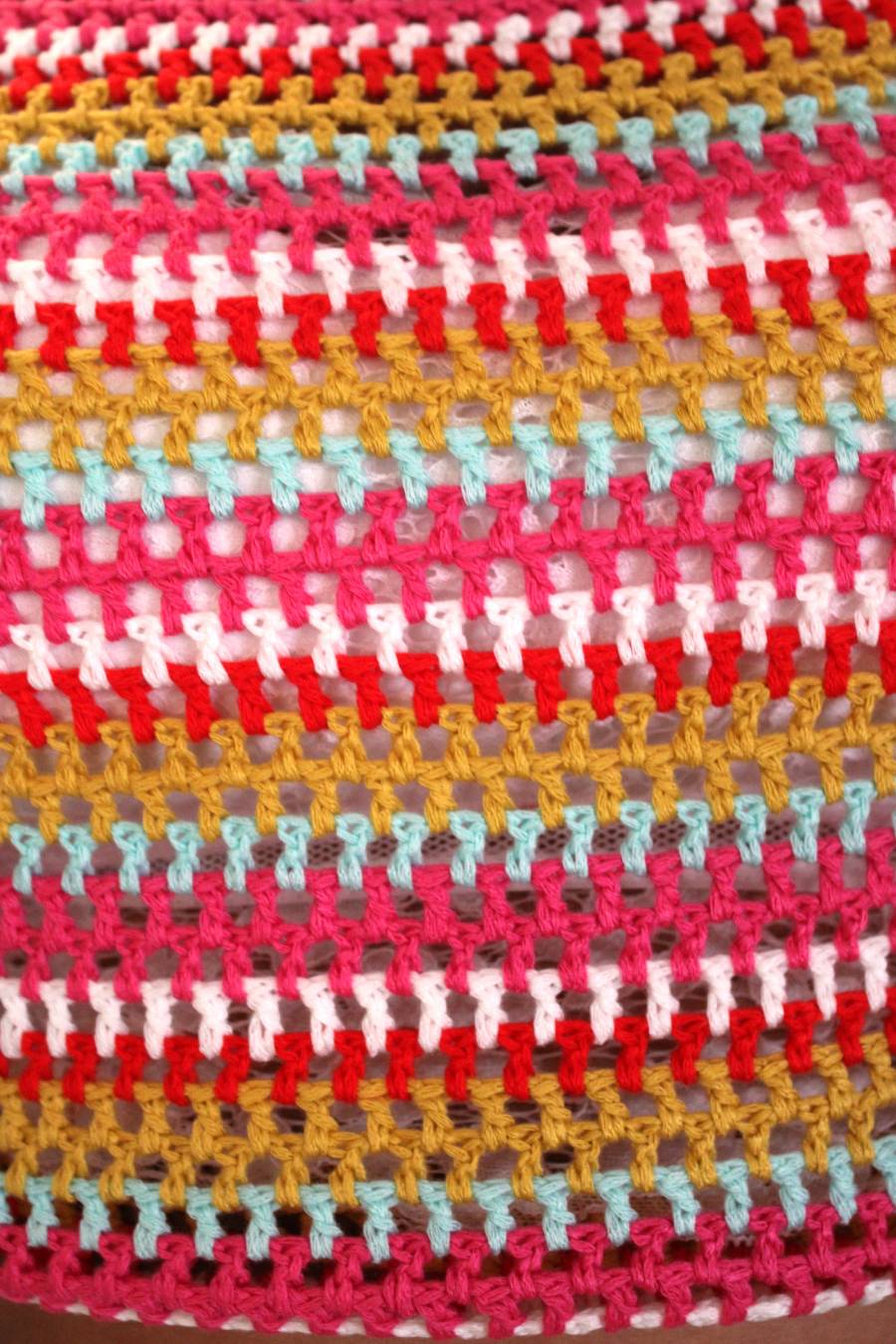 Sherbet Flavor Crochet Top