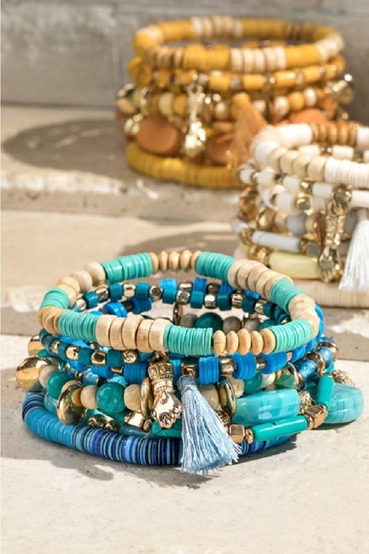 Shoreline Kiss Bohemian Stack Bracelets