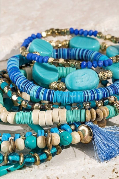 Shoreline Kiss Bohemian Stack Bracelets