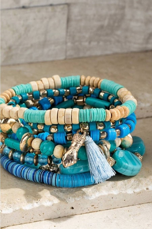 Shoreline Kiss Bohemian Stack Bracelets