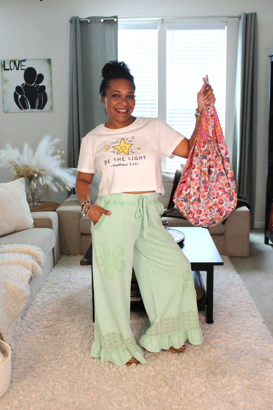 Flower, Love, & Lace Ruffle Pants