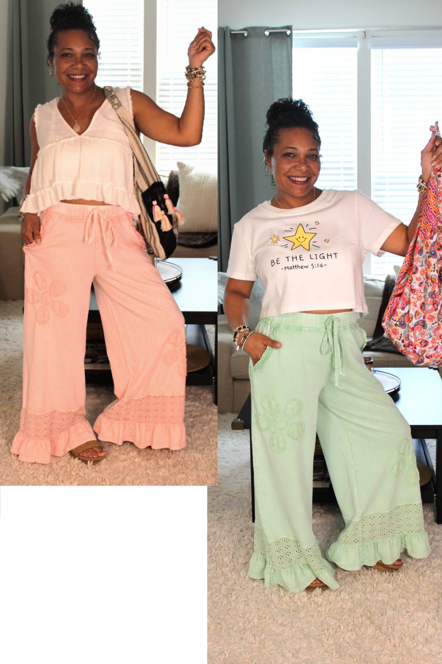 Flower, Love, & Lace Ruffle Pants