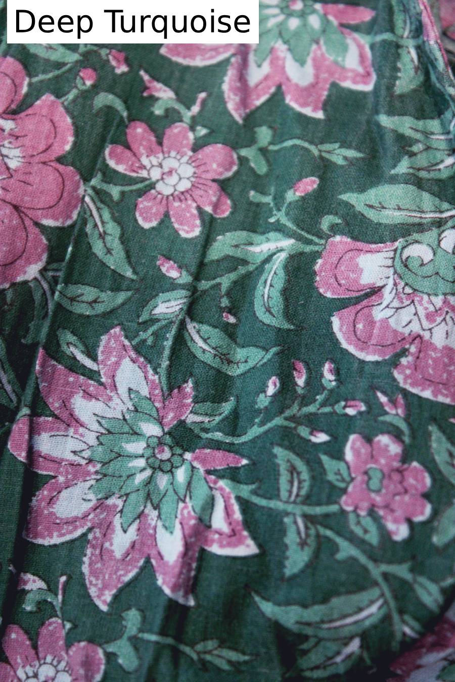 Blossoms Cotton Halter Top