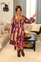 Load image into Gallery viewer, Sofia Sweetheart Plaid Dress
