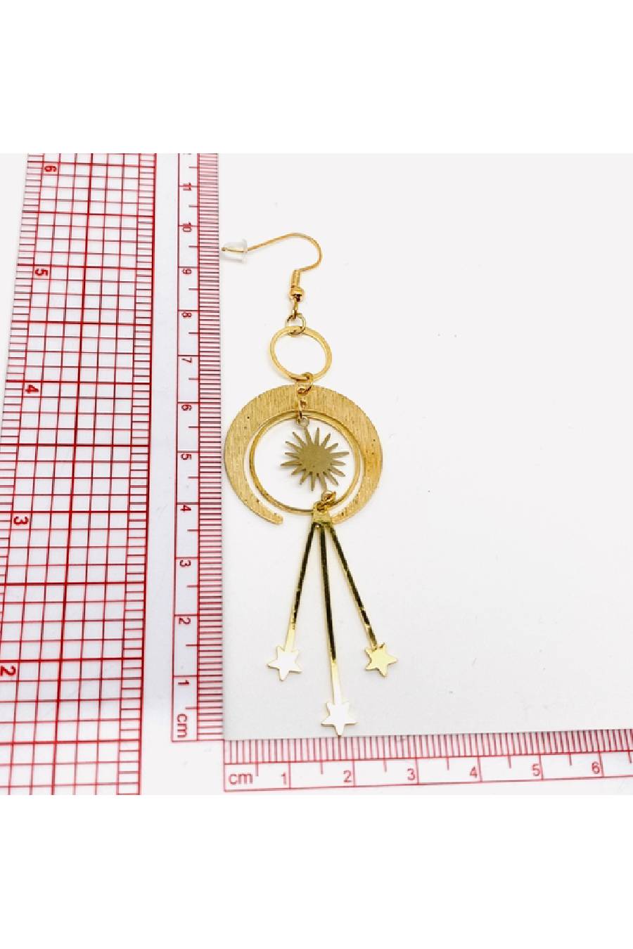 Solar Eclipse Dangle Pendant Earrings