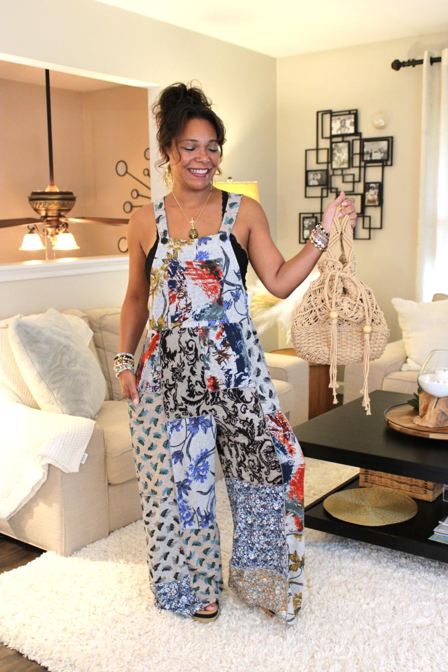 Splash Of Life Overall Jumpsuit