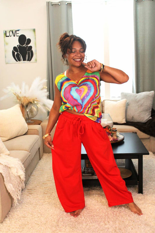 Spread The Boho Love Printed Knit Tank Top