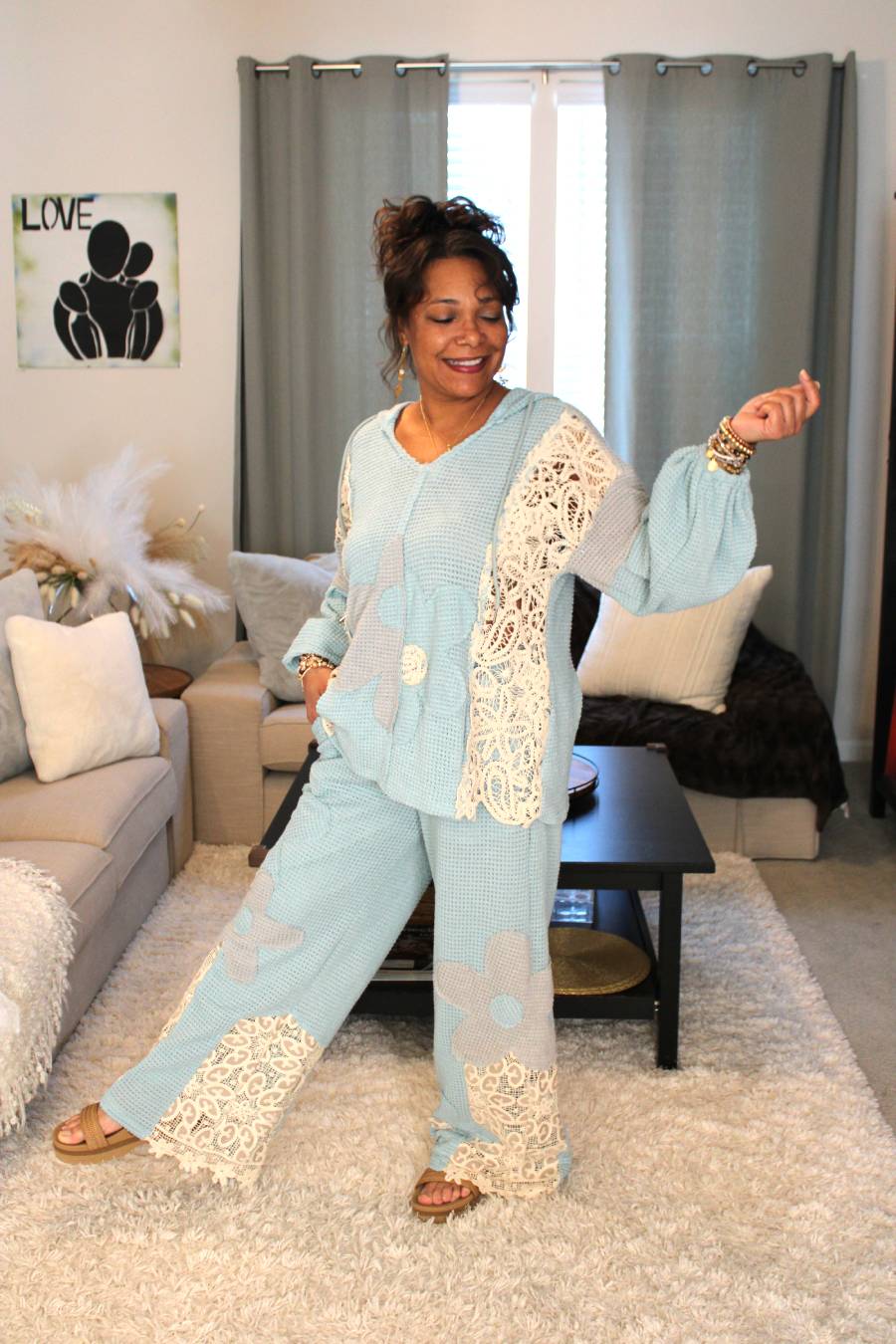 Spring Azure Skys Oversized Hoodie