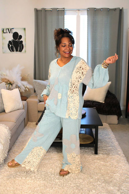 Spring Azure Skys Oversized Hoodie