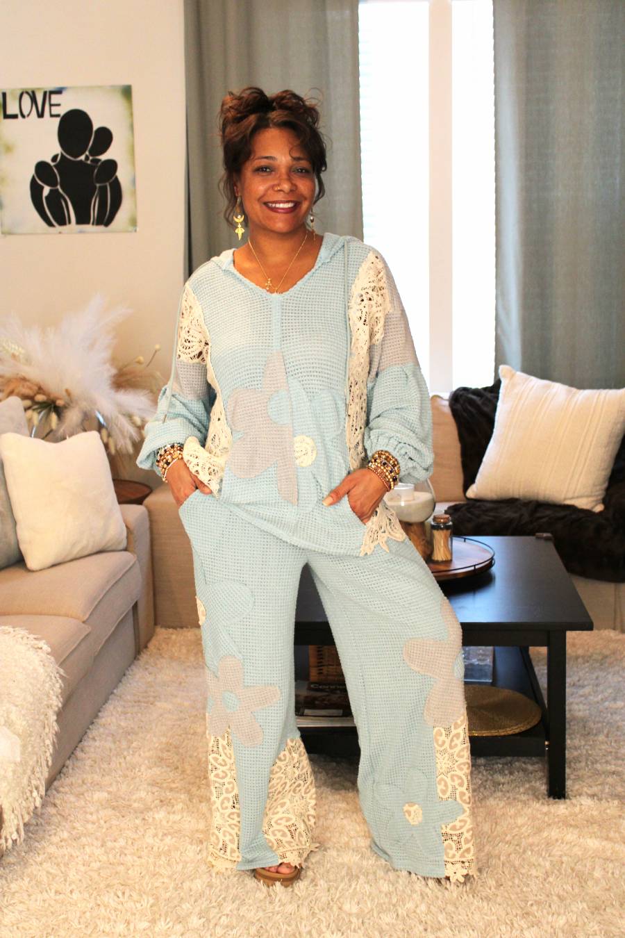Spring Azure Skys Oversized Hoodie