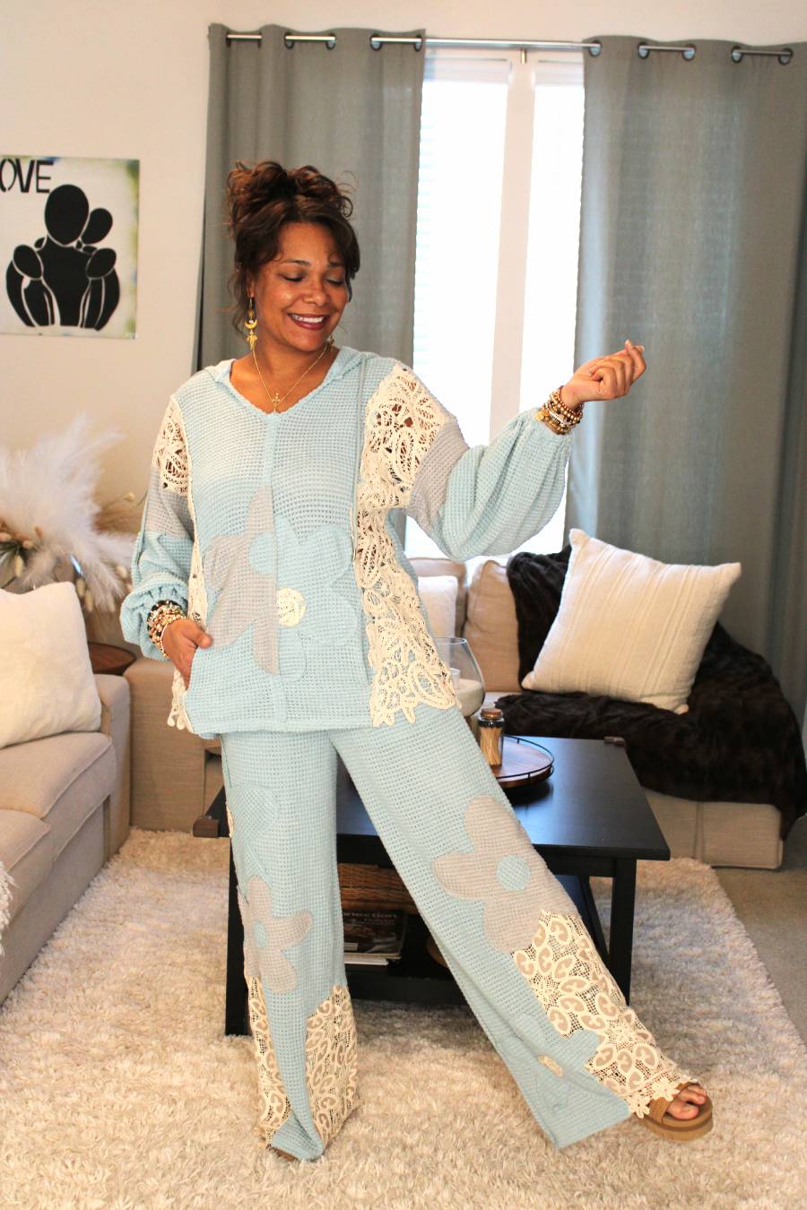 Spring Azure Skys Oversized Hoodie