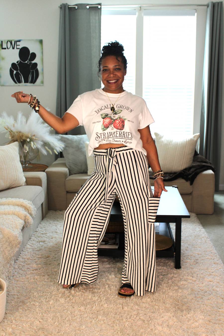 Stripe Me To Paradise Wide Leg Pants