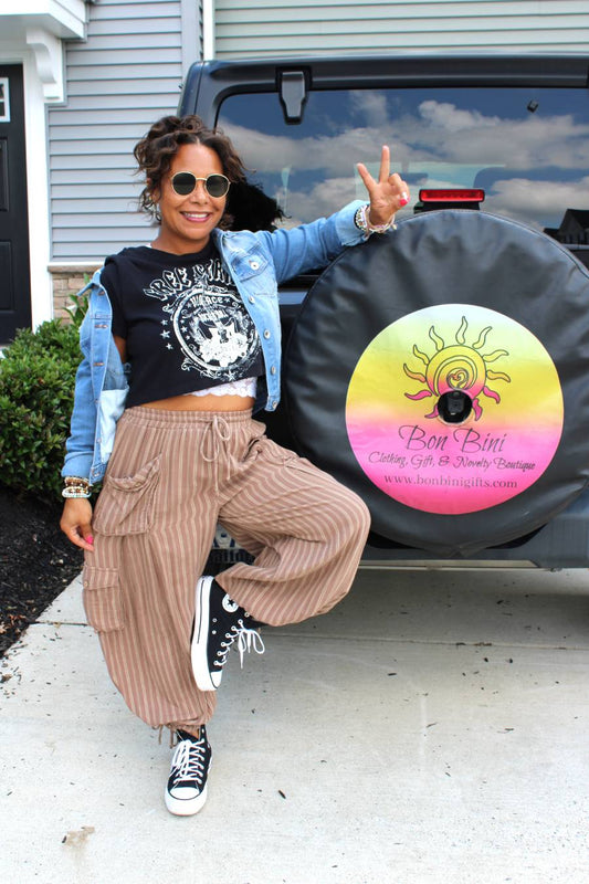 Vintage Free Spirit Rock & Roll Short Crop Top