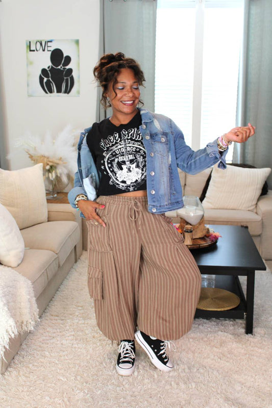 Vintage Free Spirit Rock & Roll Short Crop Top