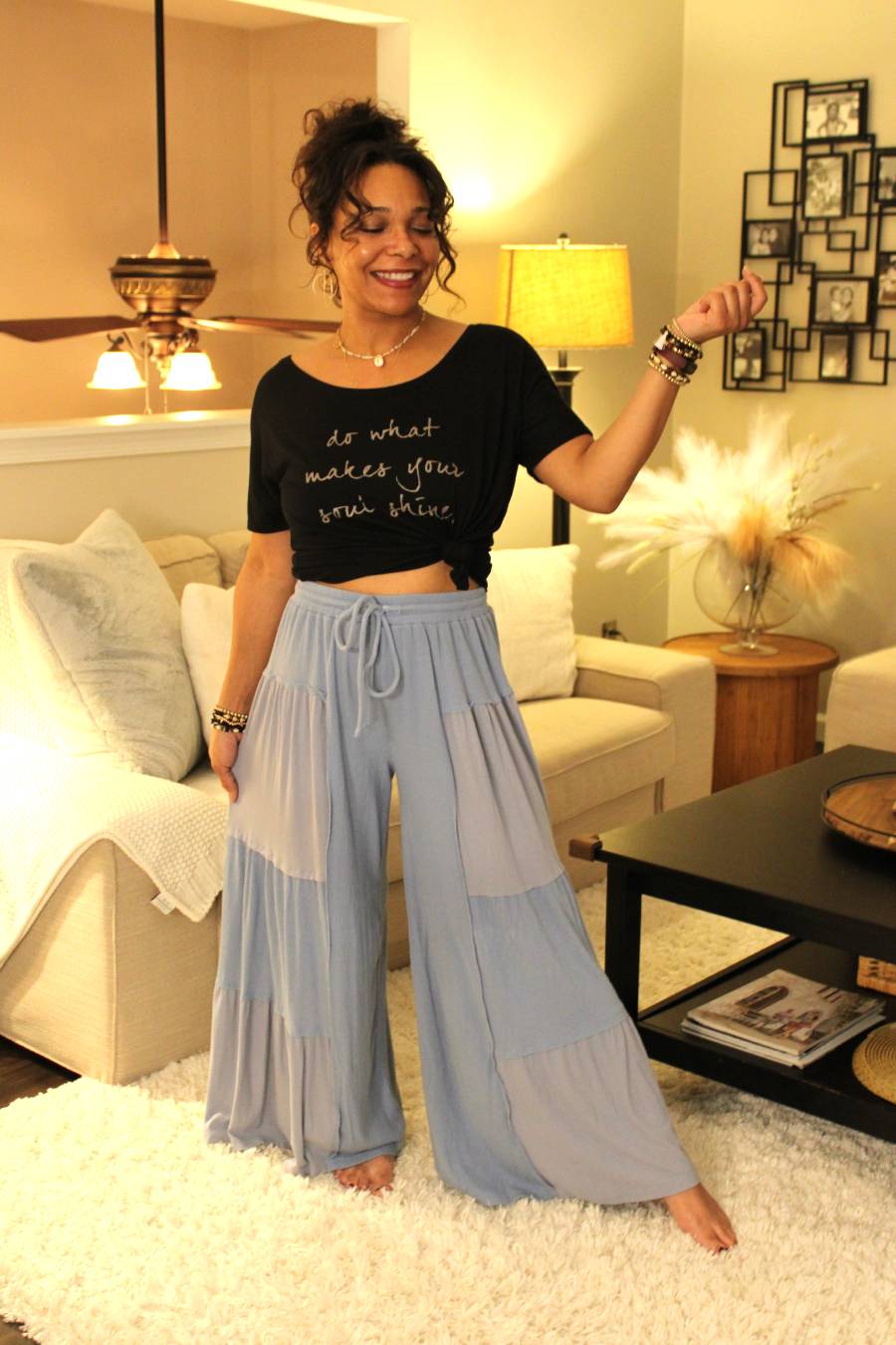POL Stroll Along Culottes Wide Leg Pants