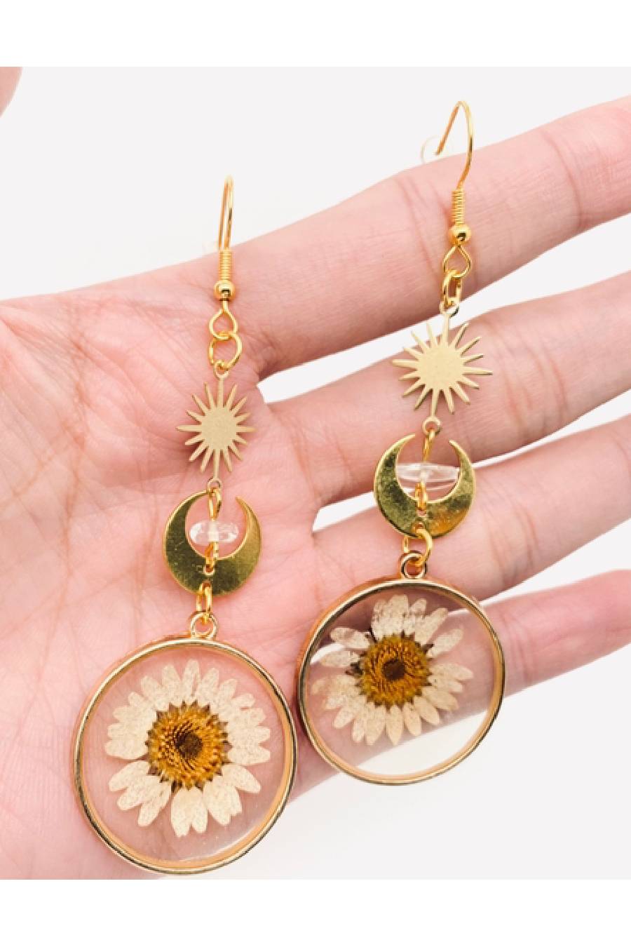 Sun Daisies Pendant Earrings