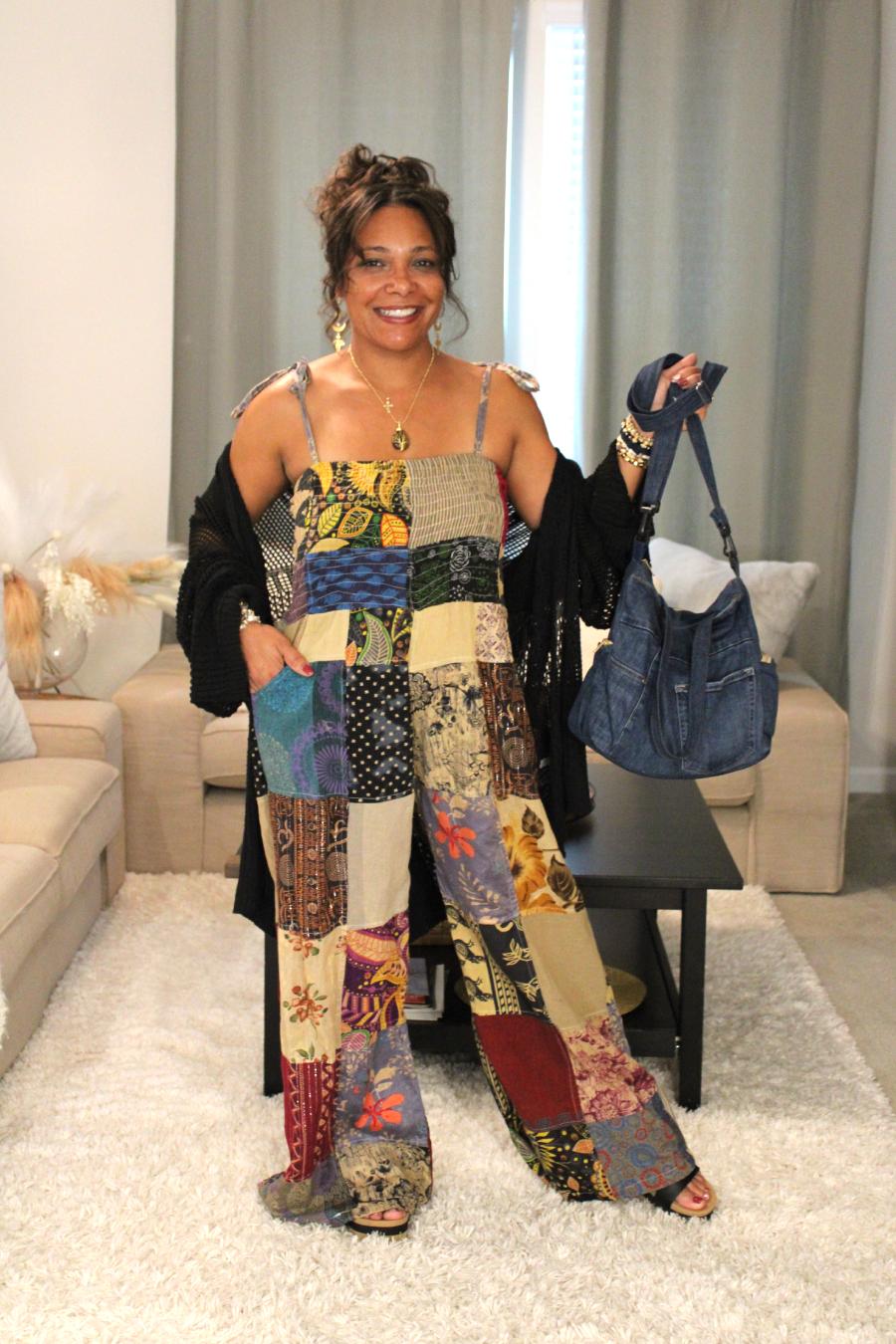 Sweet Talk Cotton Patchwork Jumpsuit