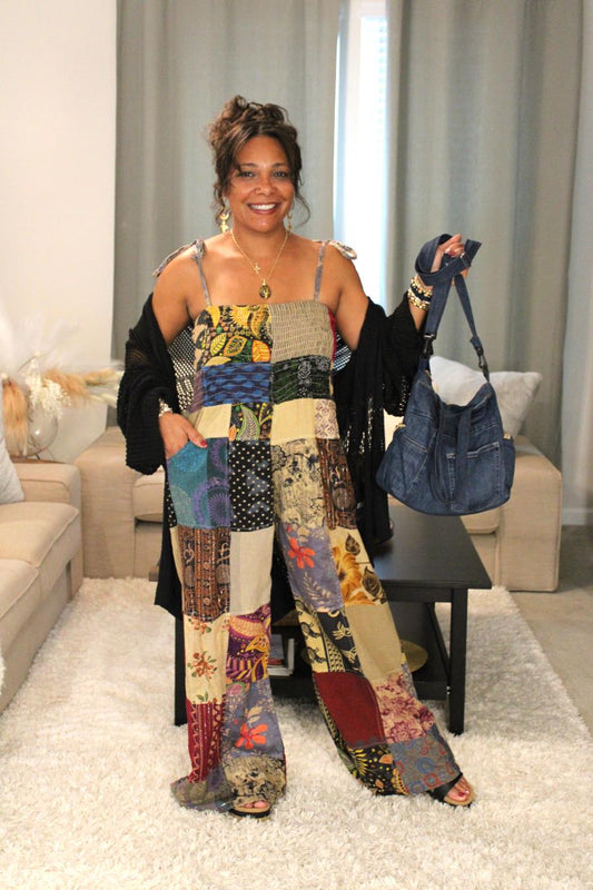 Sweet Talk Cotton Patchwork Jumpsuit