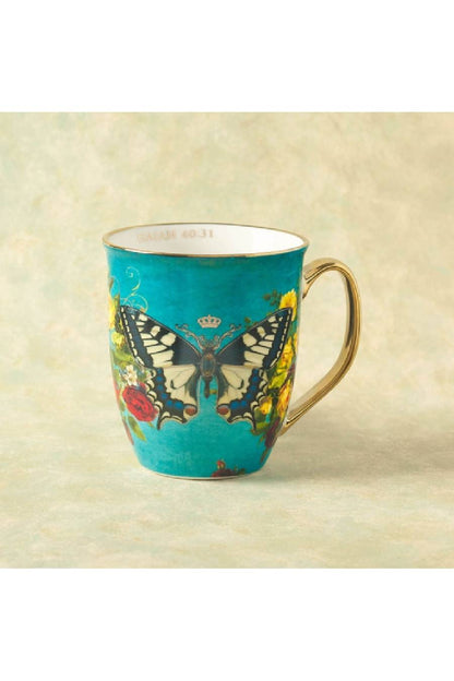 Teal Butterfly Hope Mug