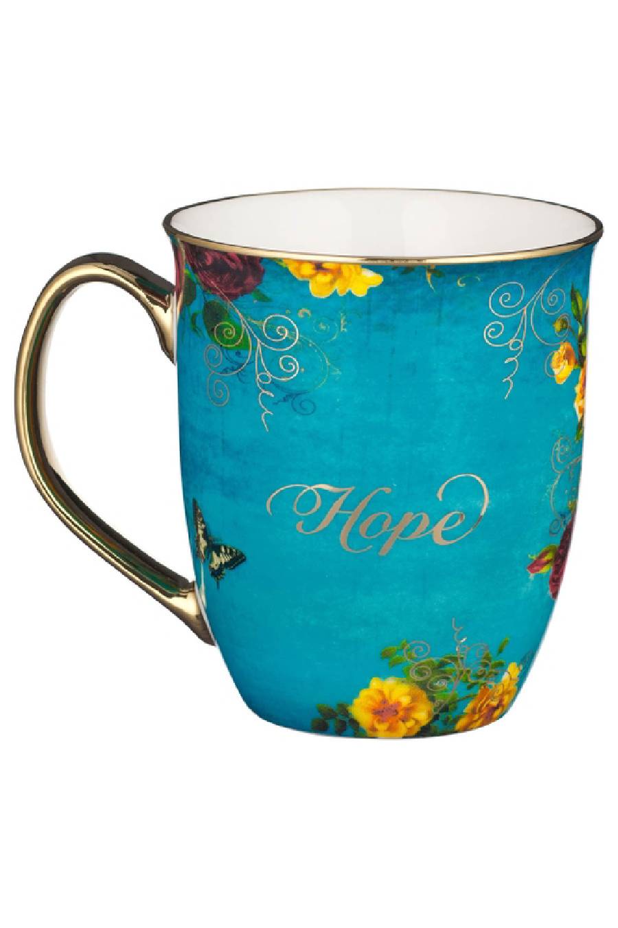 Teal Butterfly Hope Mug