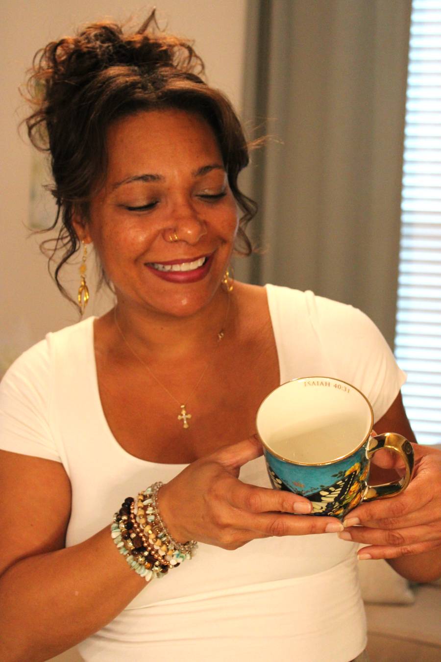 Teal Butterfly Hope Mug