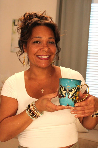Teal Butterfly Hope Mug