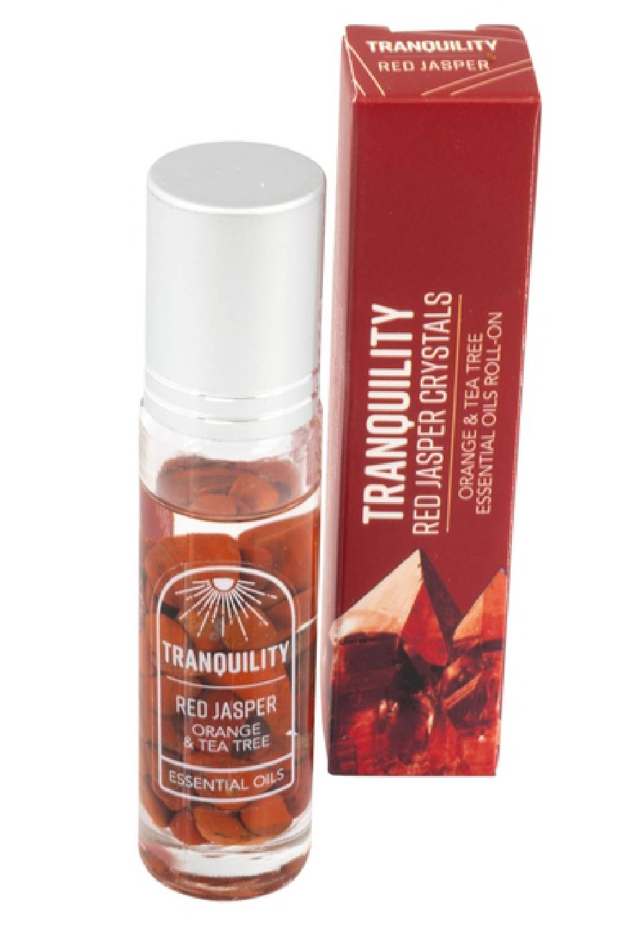 "Tranquility" Red Jasper Crystal Stone Essential Oil Roll-On
