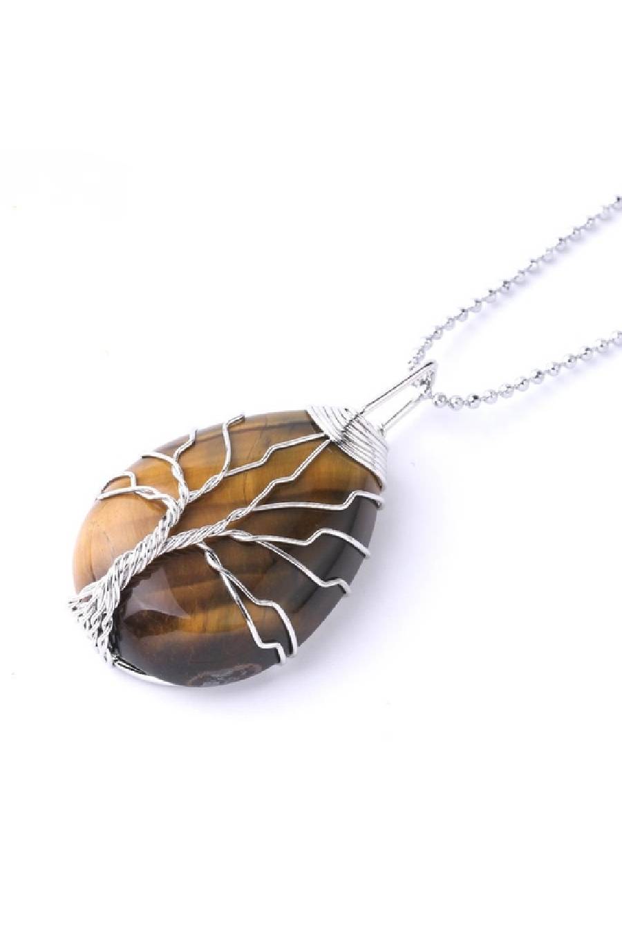 BB Tree of the Tiger Eye Necklace