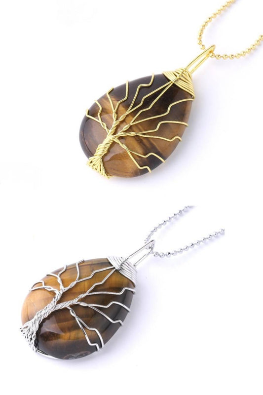 BB Tree of the Tiger Eye Necklace