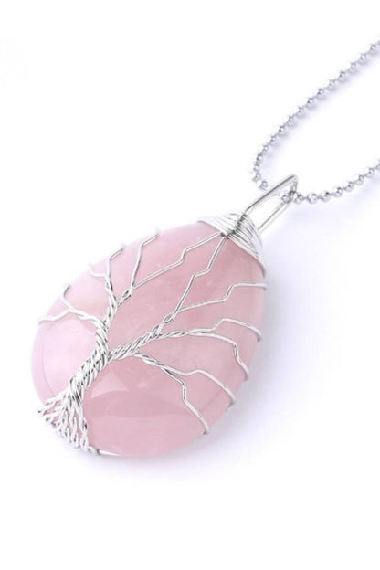 BB Tree of the Rose Quartz Necklace
