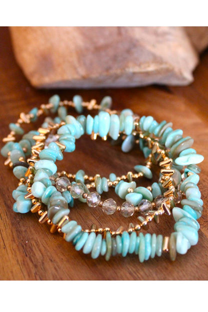 Turquoise Mermaid boho Bracelets