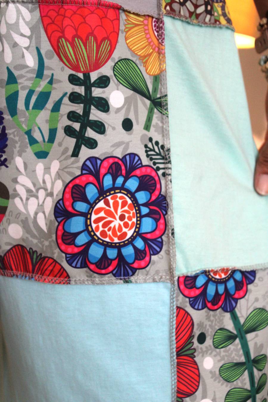 Turquoise Garden Overall Capri Jumpsuit